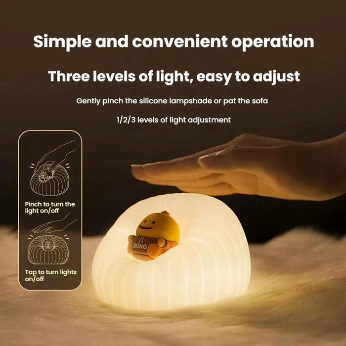 Cartoon Silicone Night Light For Baby Feeding And Bedside Lamp