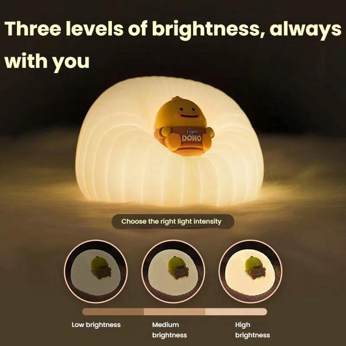 Cartoon Silicone Night Light For Baby Feeding And Bedside Lamp