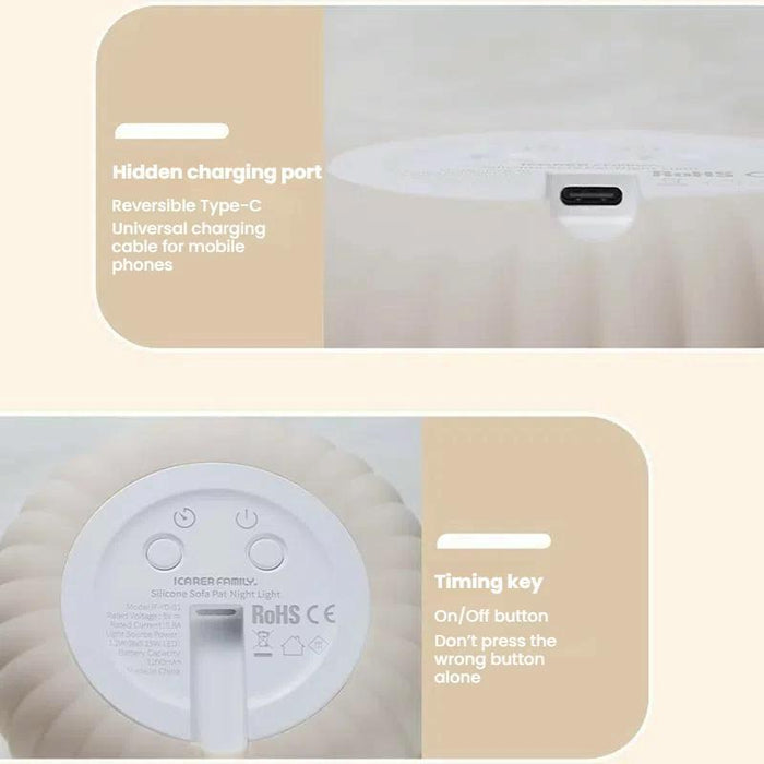 Cartoon Silicone Night Light For Baby Feeding And Bedside Lamp