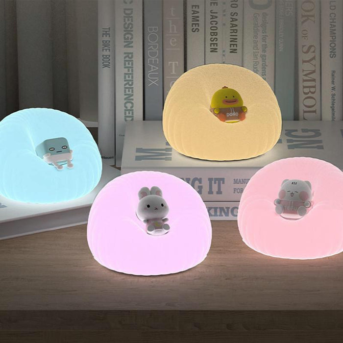 Cartoon Silicone Night Light For Baby Feeding And Bedside Lamp