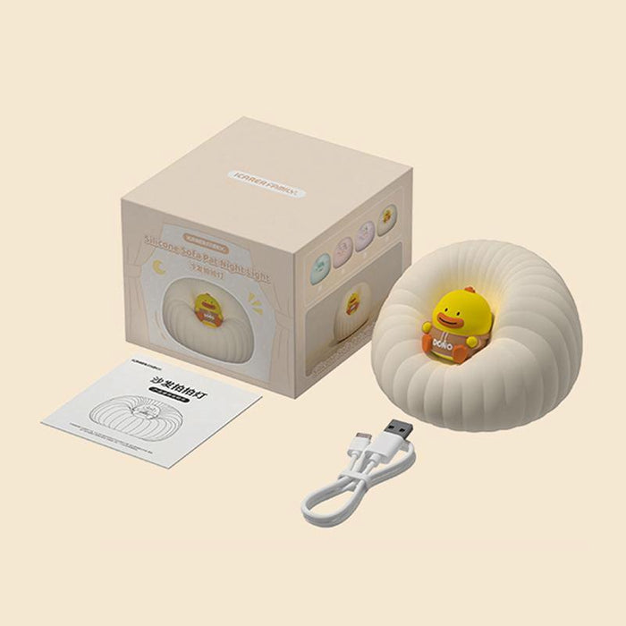 Cartoon Silicone Night Light For Baby Feeding And Bedside Lamp