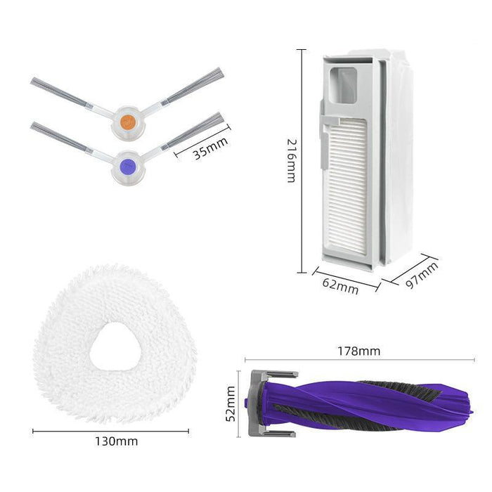 1 Pair Side Brushes For Narwal J4 Sweeper
