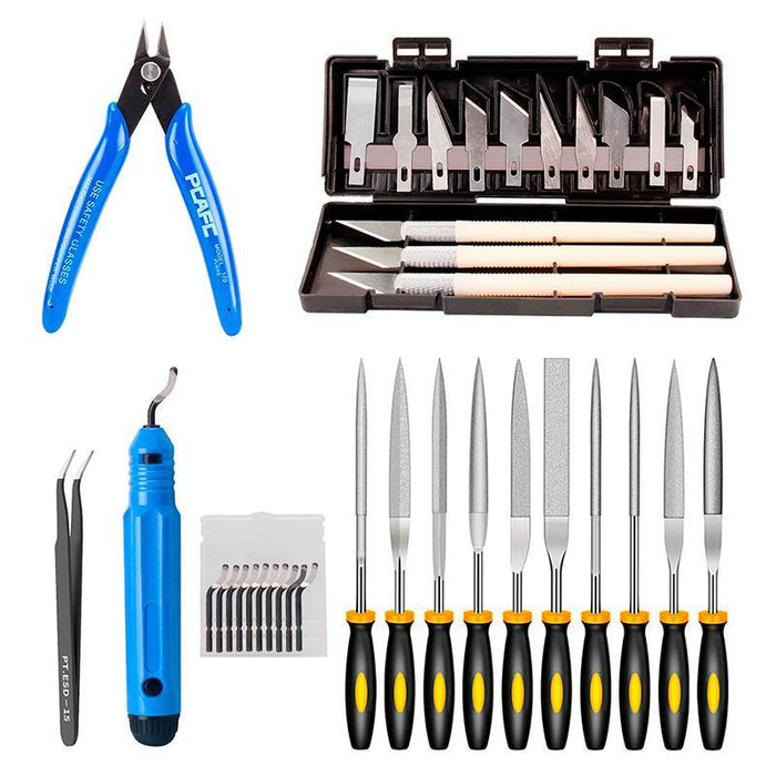 36-Piece 3D Printer Tool Kit Cleaning Carving Filing Trimming & Polishing