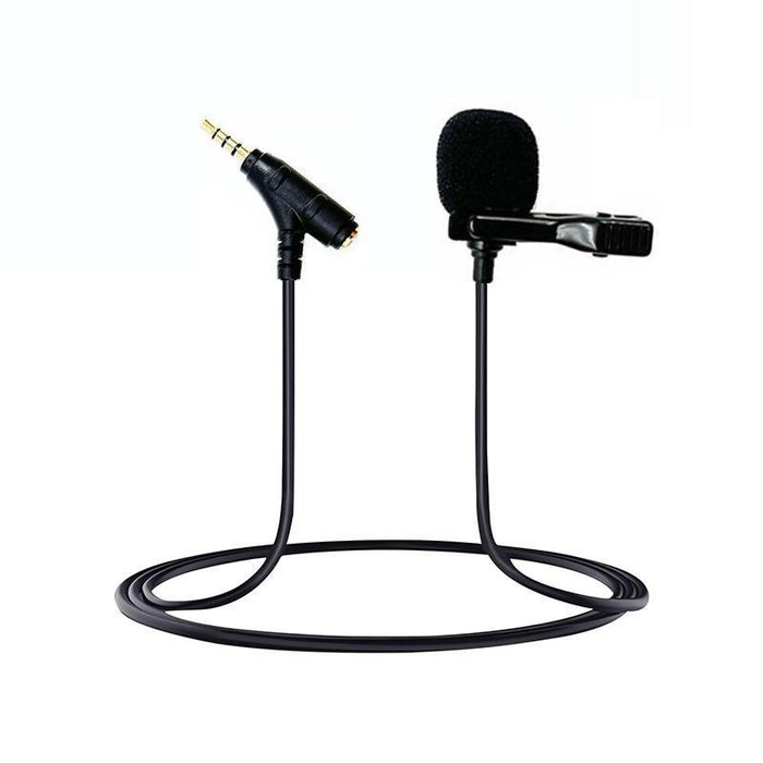 3.5Mm Lavalier Microphone With Earphone Jack & Clip