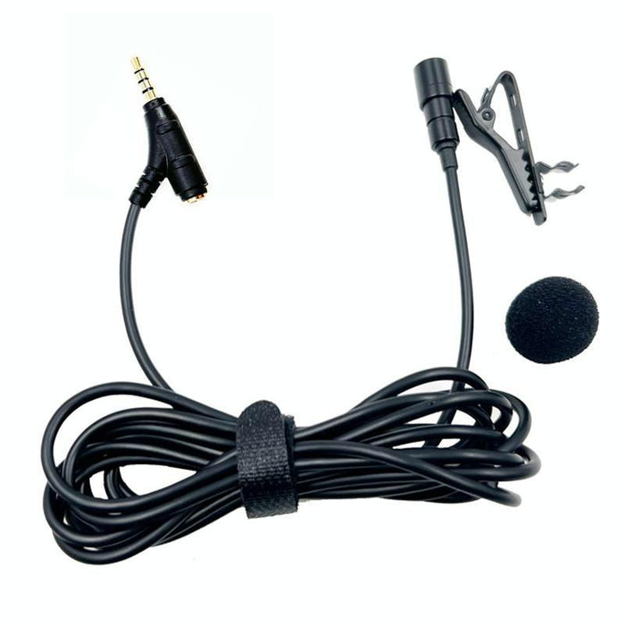 3.5Mm Lavalier Microphone With Earphone Jack & Clip