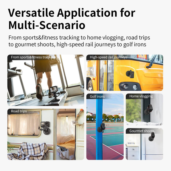 Am19 3 In 1 Magnetic Ball Head Mount Camera Strong Magnetic Universal Ball Head Dual Interface