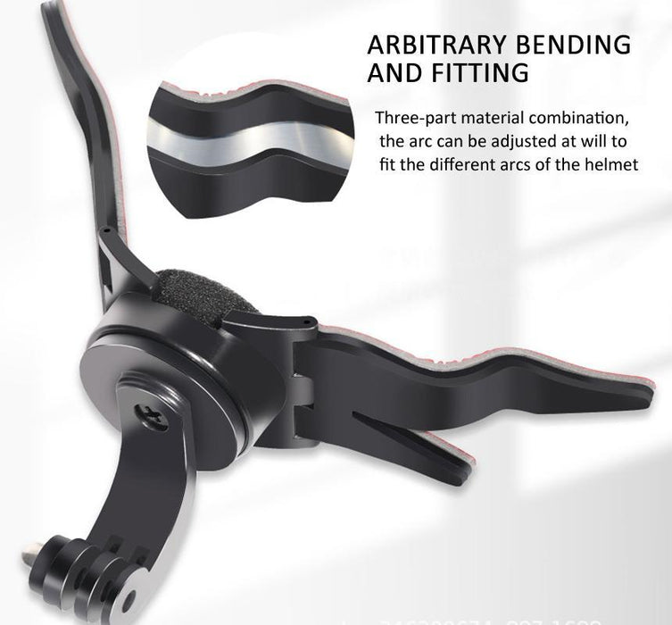 360-Degree Rotatable Helmet Chin Mount For Gopro Hero / Insta360 / Dji Osmo Action Pov Camera Mount