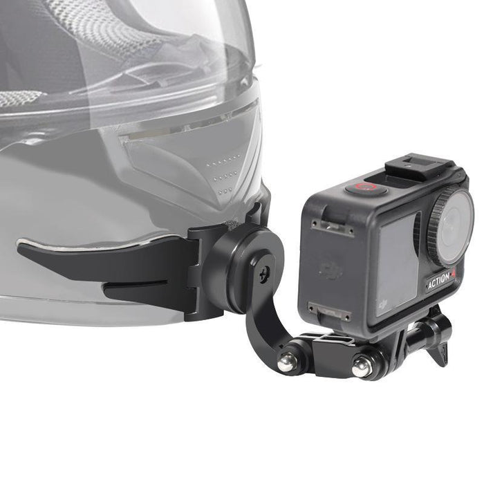 360-Degree Rotatable Helmet Chin Mount For Gopro Hero / Insta360 / Dji Osmo Action Pov Camera Mount