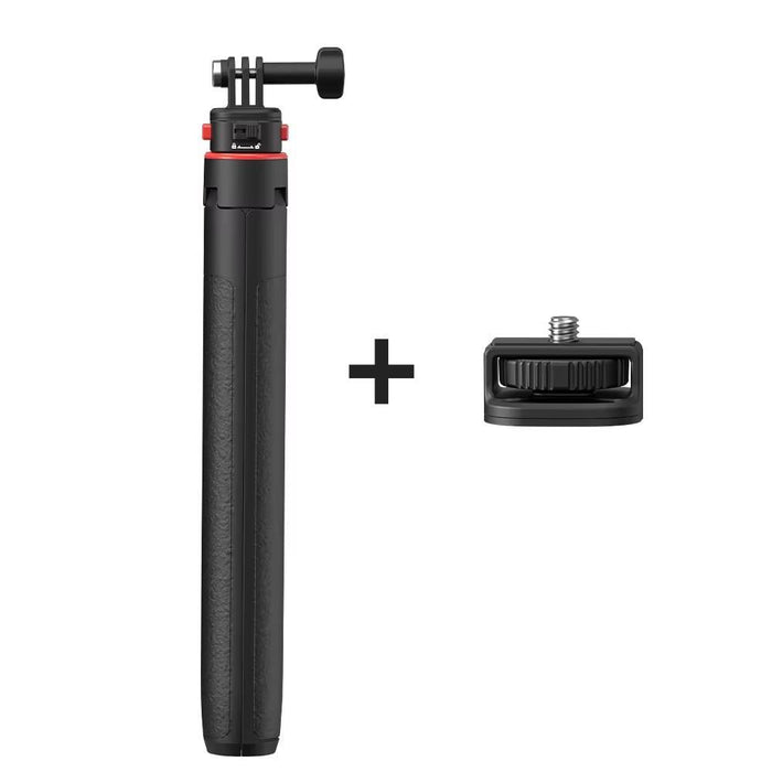 1.63M Magnetic Quick-Release Tripod Selfie Stick For Action Cameras For Vlogging Outdoor Sports Black