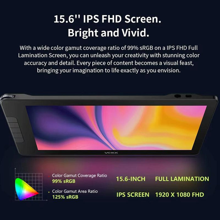 15.6 Inch Digital Drawing Screen For Mobile