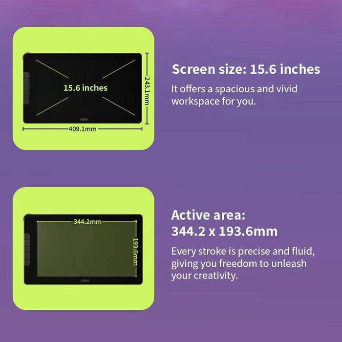 15.6 Inch Digital Drawing Screen For Mobile