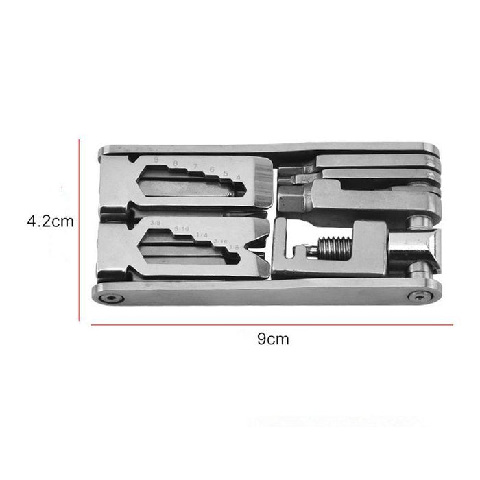 15-In-1 Bicycle Repair Tool Silver