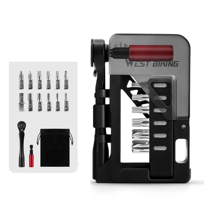 12-In-1 Bike Repair Tool Kit With Magnetic Extension