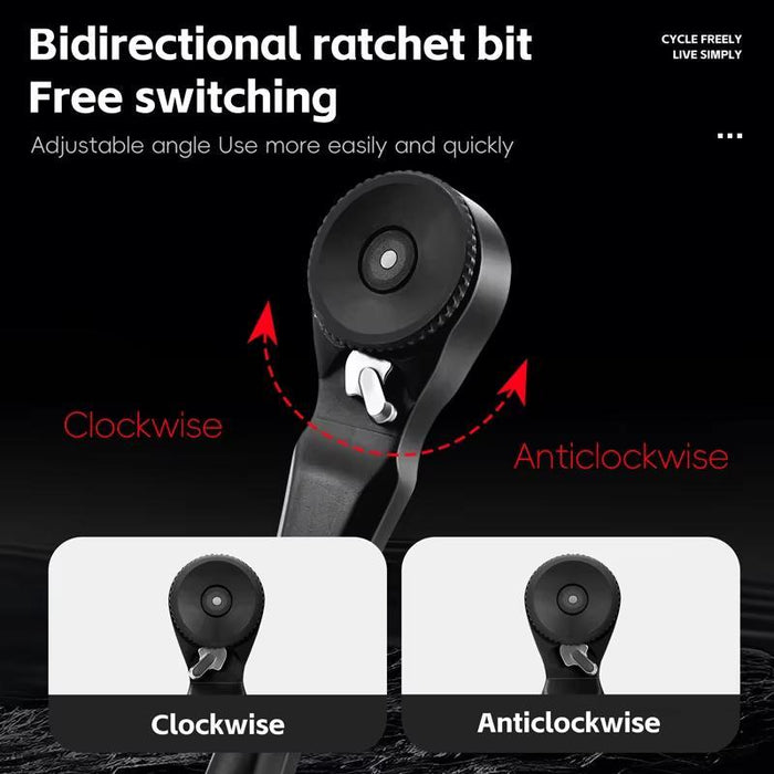 12-In-1 Bike Repair Tool Kit With Magnetic Extension