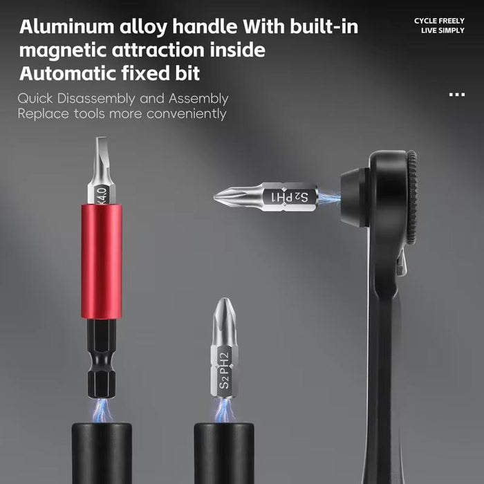 12-In-1 Bike Repair Tool Kit With Magnetic Extension