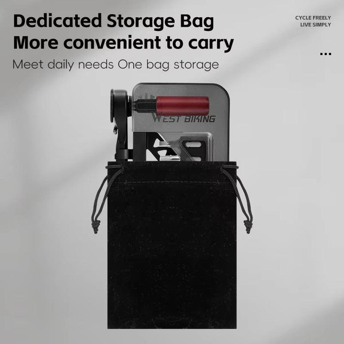 12-In-1 Bike Repair Tool Kit With Magnetic Extension