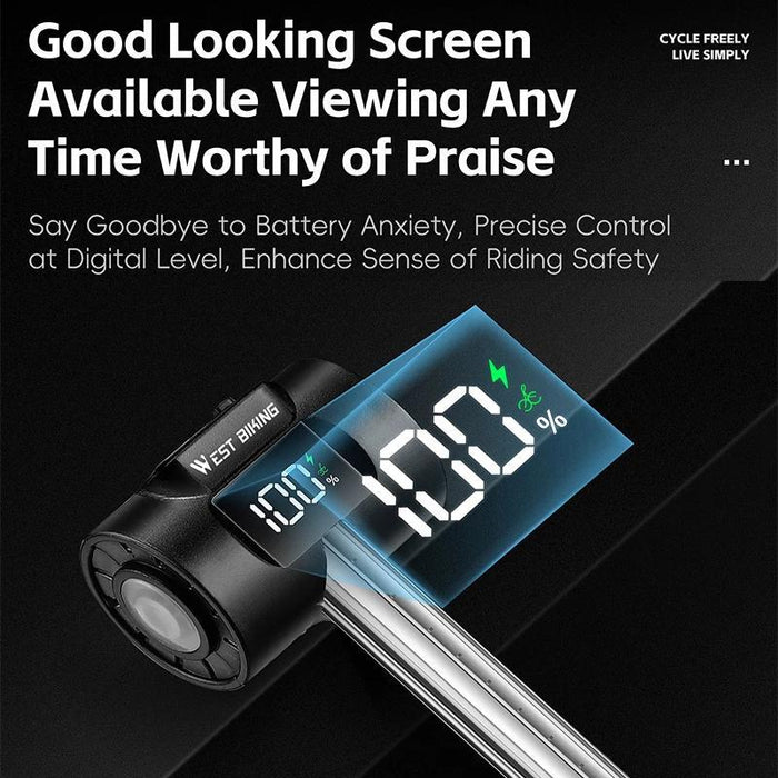 180-Degree Wide Angle Bike Tail Light With Dynamic Led Effects