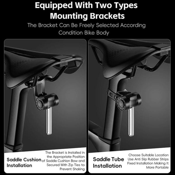 180-Degree Wide Angle Bike Tail Light With Dynamic Led Effects