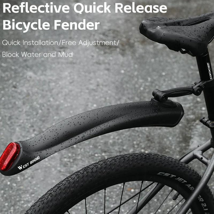 Reflective Mtb Fenders Set For Quick-Release