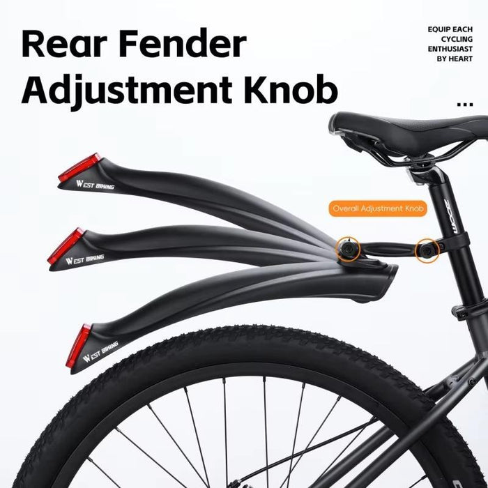 Reflective Mtb Fenders Set For Quick-Release