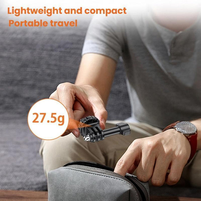 1 / 4 Cold Shoe Mount To Action Camera Adapter Cold Shoe Base F External Camera Tripod Black