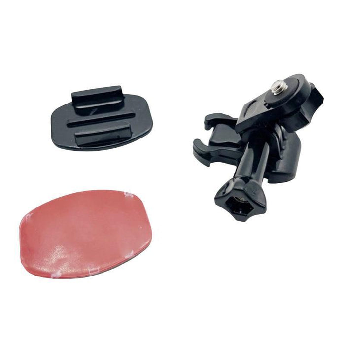 3Sets 1 / 4 Screw Adapter Quick-Release Base Motorcycle Helmet Accessory Base - Arc Shape