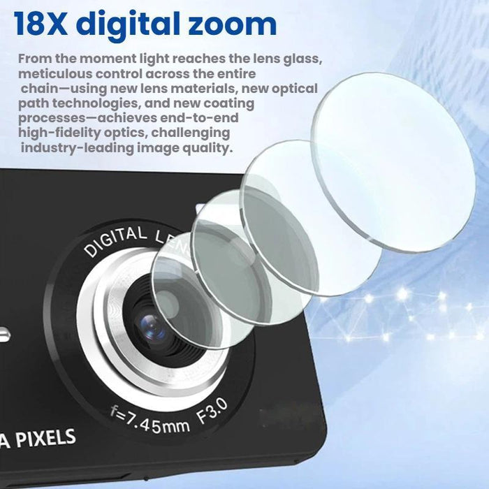 2.8 Inch 64Mp Digital Camera With 4K Video & Auto Focus