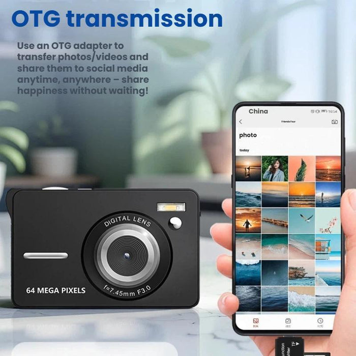 2.8 Inch 64Mp Digital Camera With 4K Video & Auto Focus