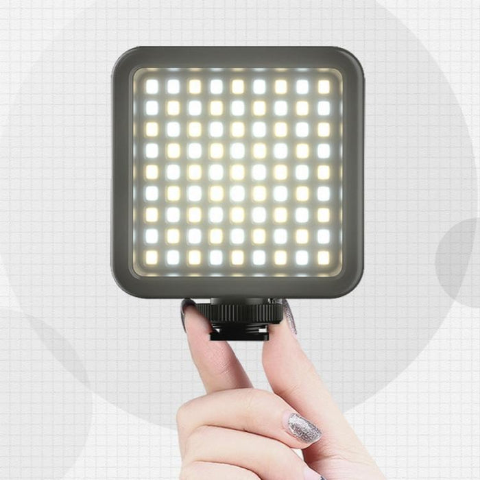 Vl81 Portable Three Cold And Hot Shoes Dual Colour Temperature Fill Light Shooting Recording Lighting Light