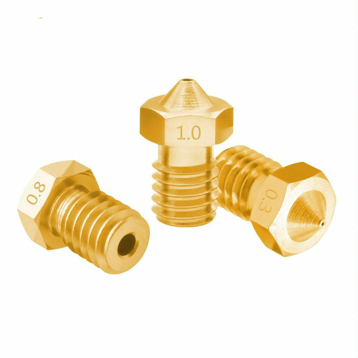 8-Piece E3D-V5 V6 M6 Thread Hot Nozzle Set For 3D Printers 1.75 / 0.8Mm