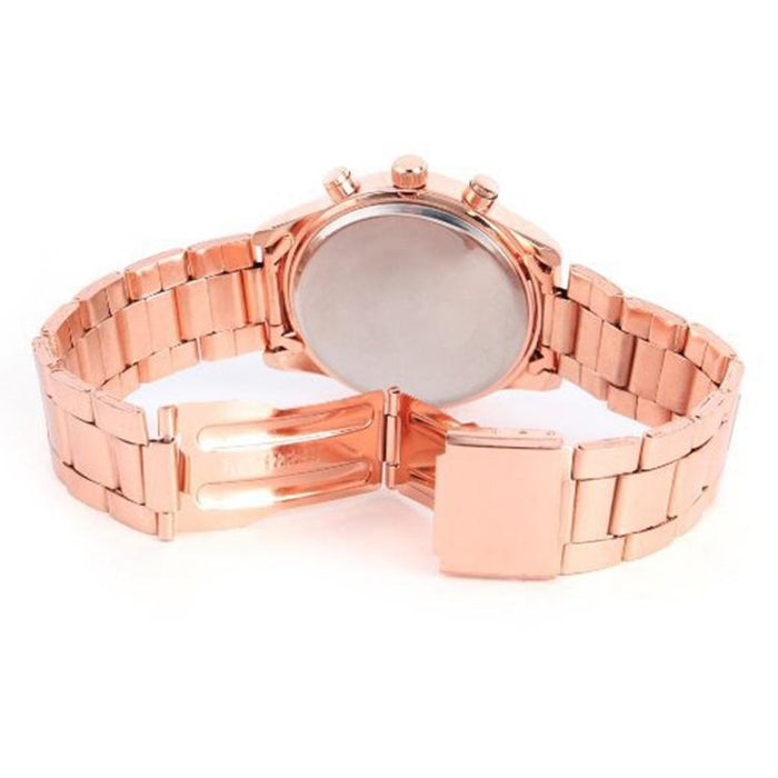 Women Alloy Diamond Stainless Steel Belt Watch