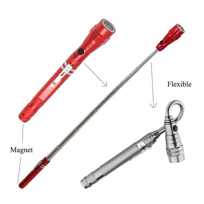 2-Pack Flexible Magnet Flashlight For Camping & Fishing