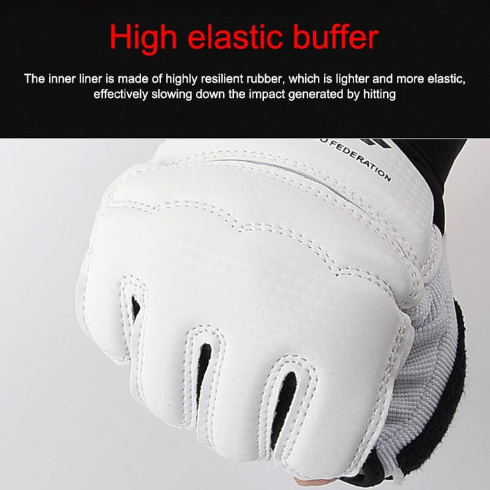 Half Fingers Adults Sandbag Training Boxing Gloves Pu Leather Fitness Sparring Taekwondo Gloves - S