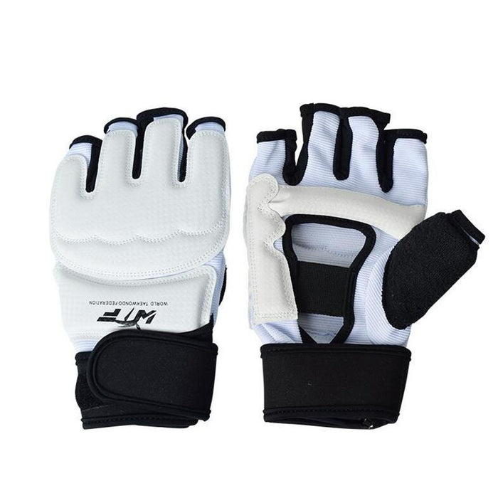 Half Fingers Adults Sandbag Training Boxing Gloves Pu Leather Fitness Sparring Taekwondo Gloves - L