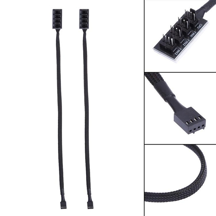 2-Port Pwm Fan Hub For Pc Chassis