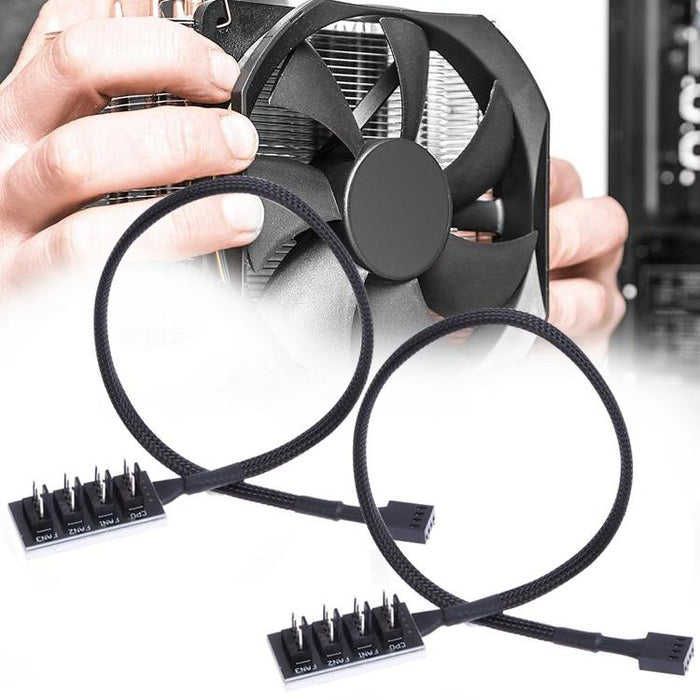 2-Port Pwm Fan Hub For Pc Chassis