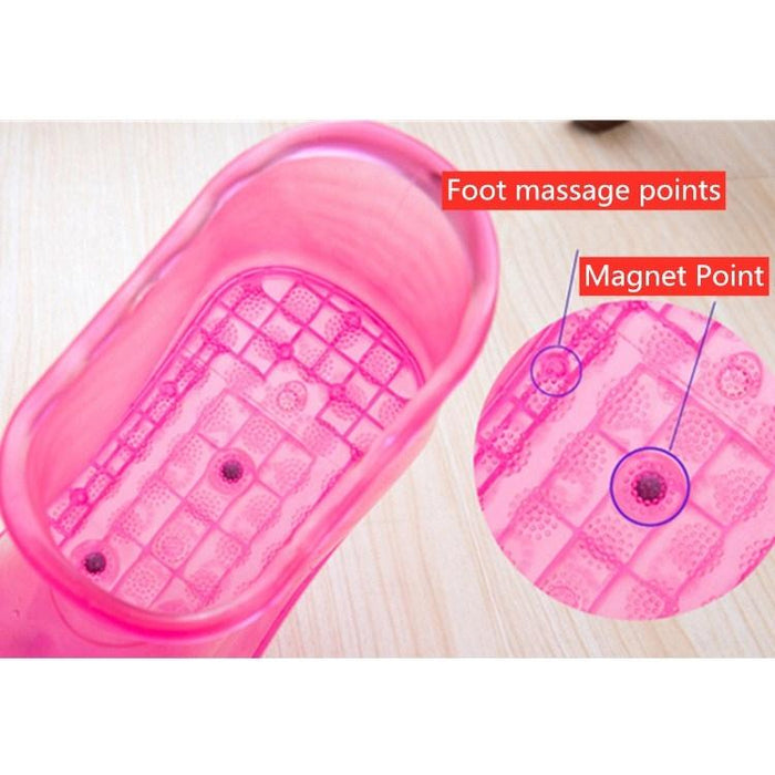 Portable Plastic Bubble Foot Bucket 16.5Cm Height Fits Size 42 Shoes