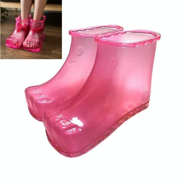 Portable Plastic Bubble Foot Bucket 16.5Cm Height Fits Size 42 Shoes