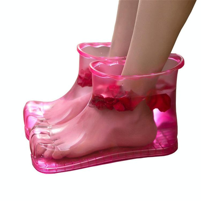 Portable Plastic Bubble Foot Bucket 28Cm Height Fits Shoe Sizes 45 And Under