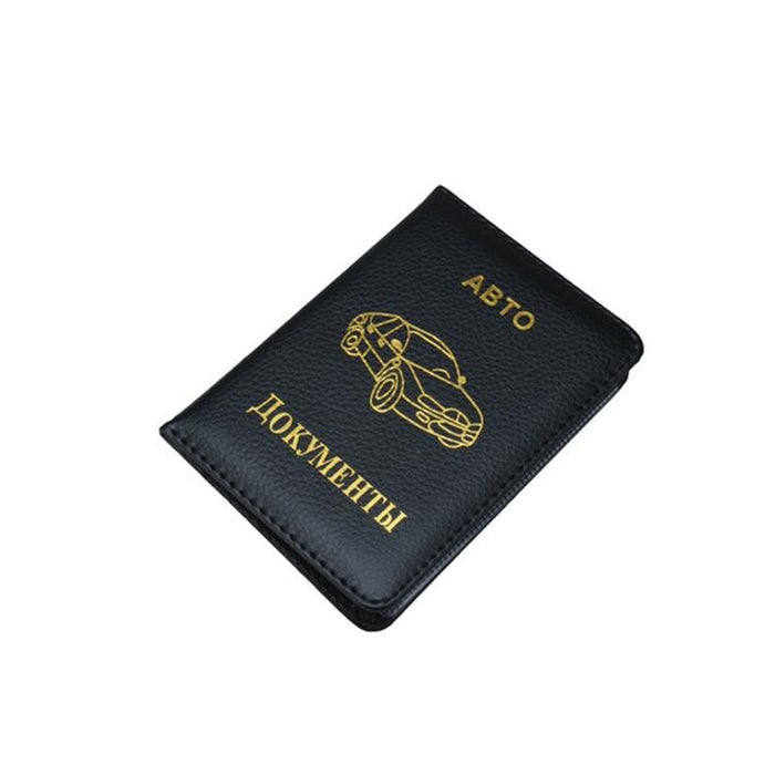 Russian Driver License Holder Genuine Leather Case