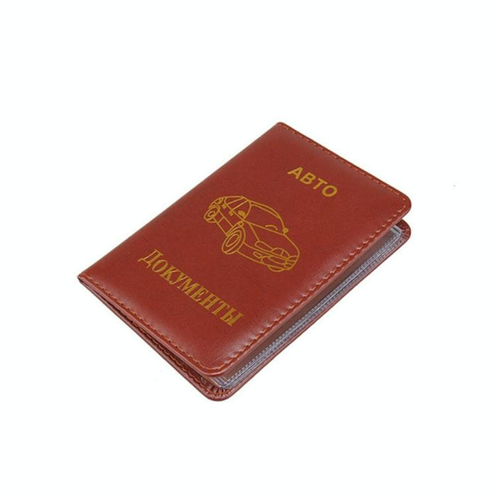 Russian Driver License Holder Genuine Leather Case