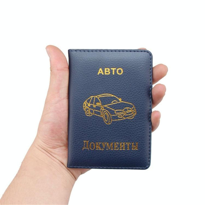 Russian Driver License Holder Genuine Leather Case