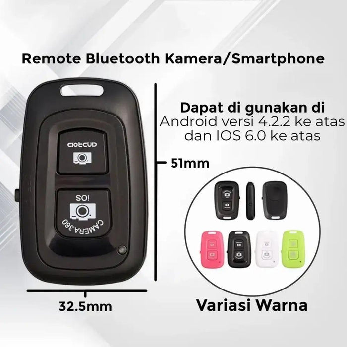 Bluetooth Remote Shutter For Self Timer Black