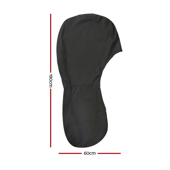 Full Outboard Boat Motor Engine Cover Dust Rain Protection 100Hp -150Hp 600D Black