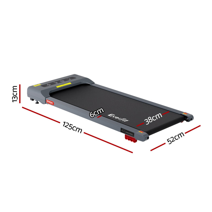 Treadmill Electric Walking Pad Incline Under Desk Home Gym 380Mm Grey