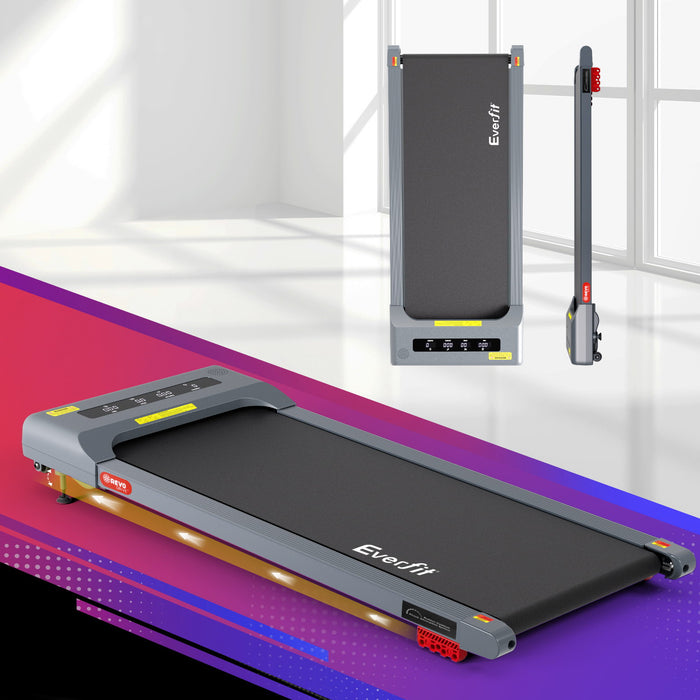 Treadmill Electric Walking Pad Incline Under Desk Home Gym 380Mm Grey