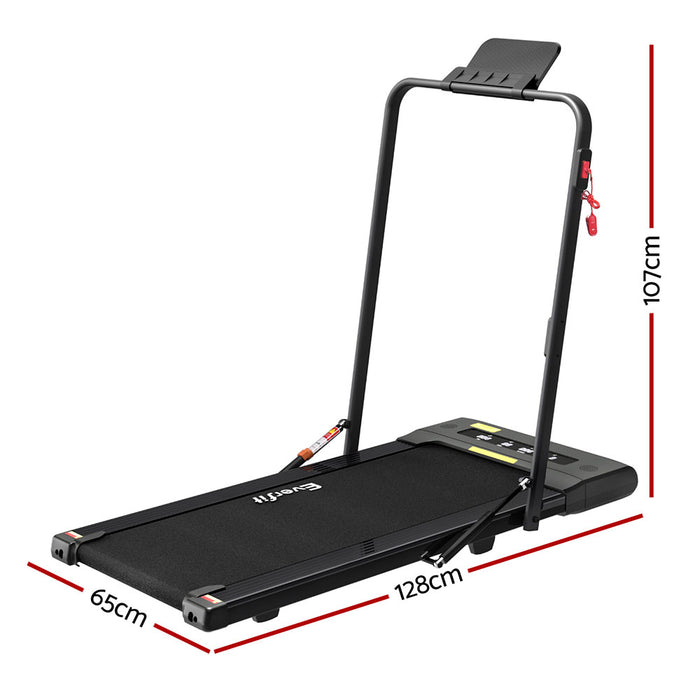 Treadmill Electric Walking Pad Under Desk Home Gym Fitness 400Mm Black