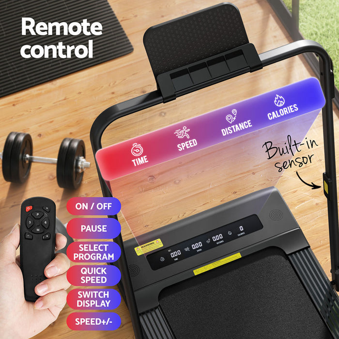 Treadmill Electric Walking Pad Under Desk Home Gym Fitness 400Mm Black