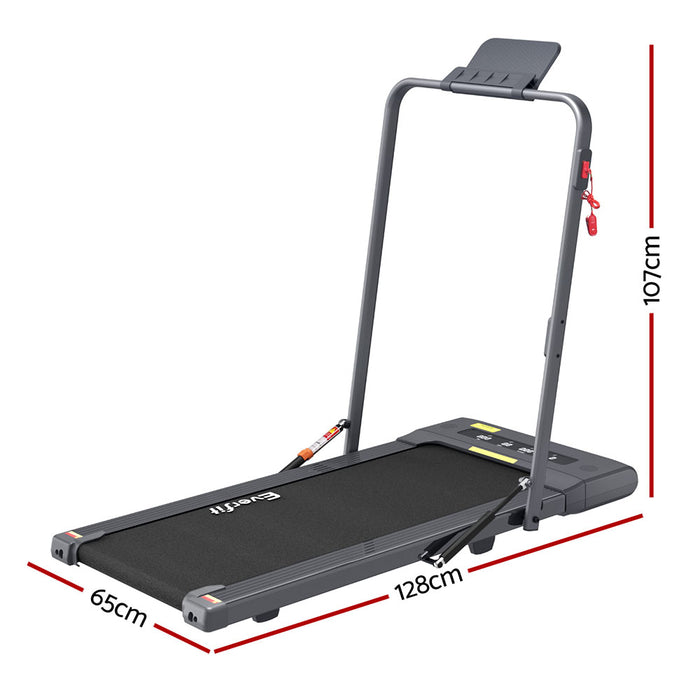 Treadmill Electric Walking Pad Under Desk Home Gym Fitness 400Mm Grey