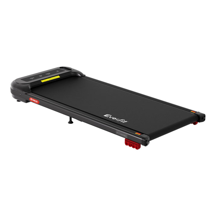 Treadmill Electric Walking Pad With Incline Under Desk Home Gym Black